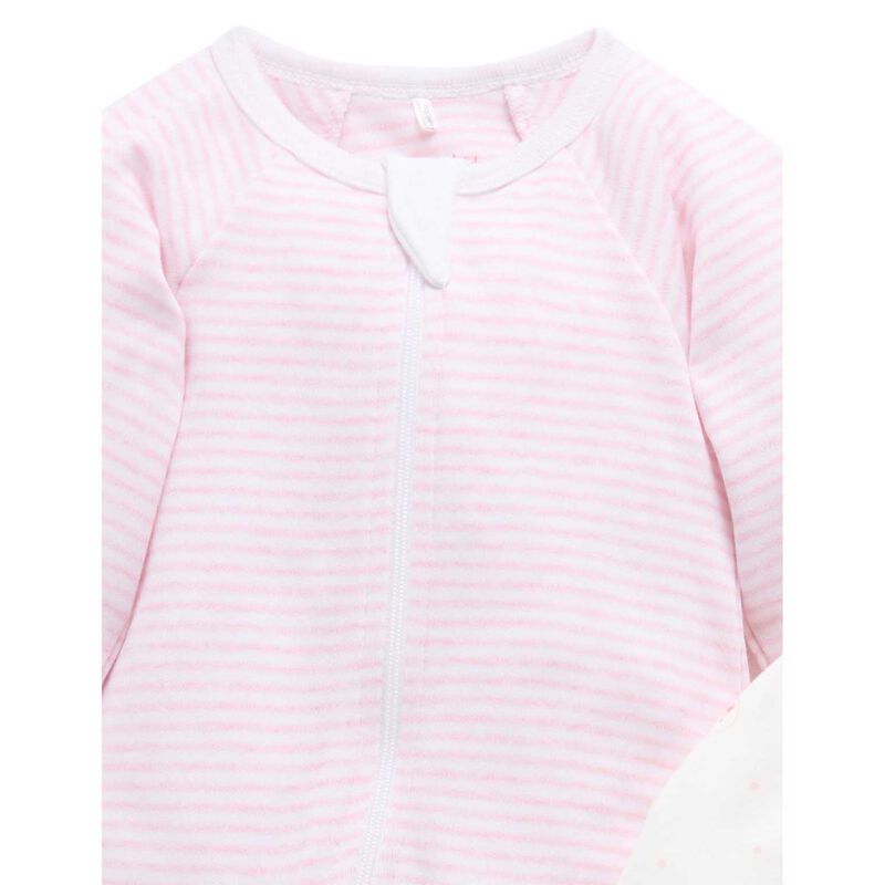 Purebaby 2 Pack Zip Growsuit image number 7